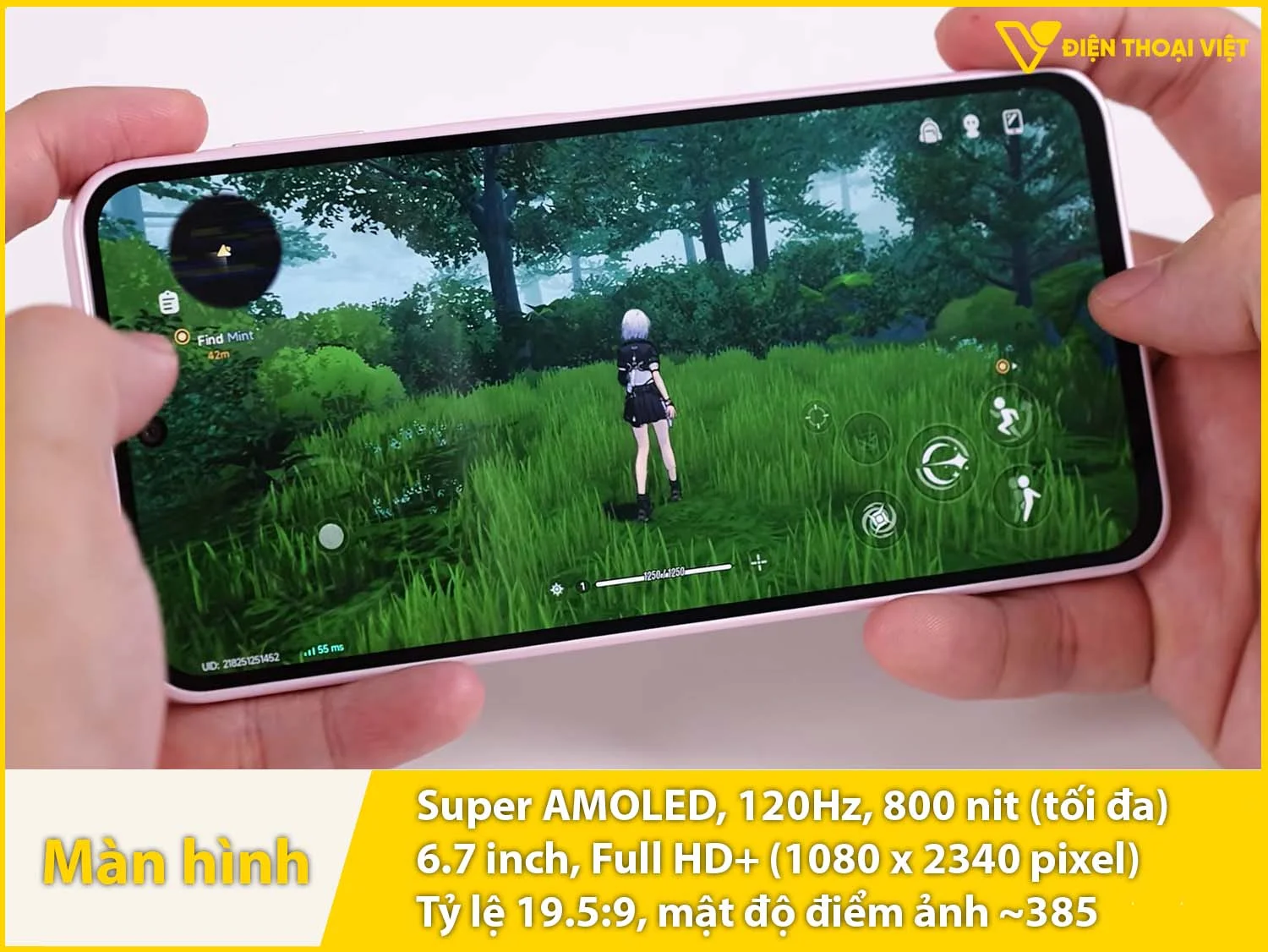 màn hình Samsung Galaxy A27 5G Super AMOLED 6,7 inch - 120Hz - 800 nit