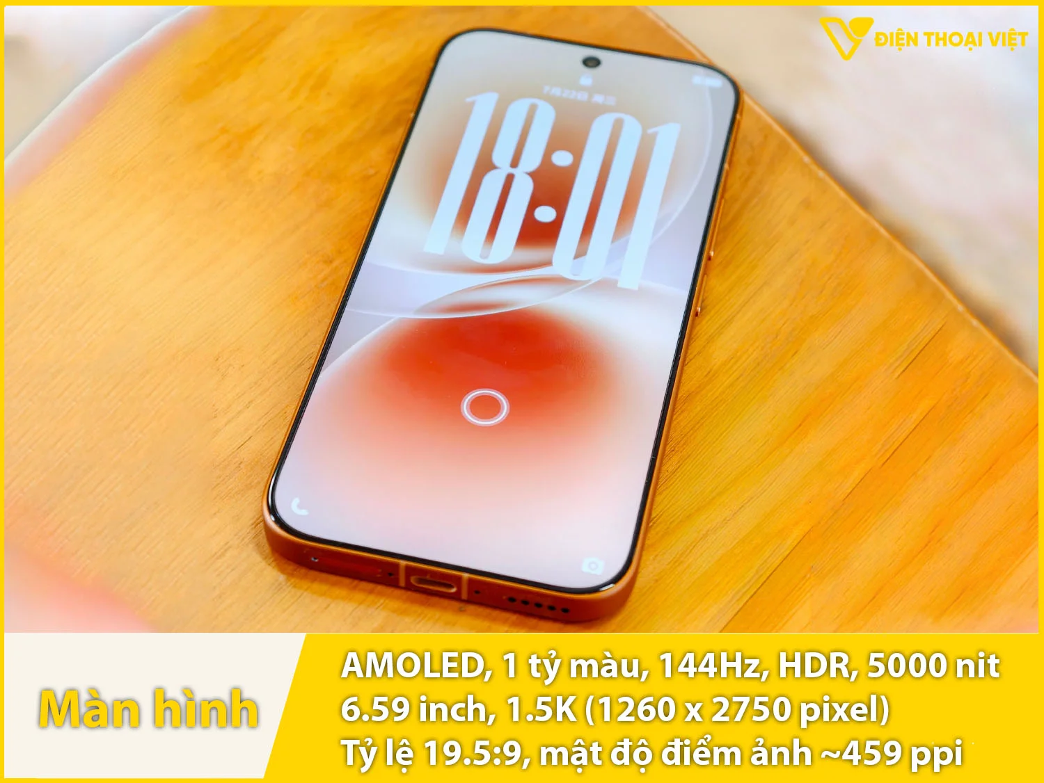 AMOLED 6,59 inch - 144Hz - 5000 nit