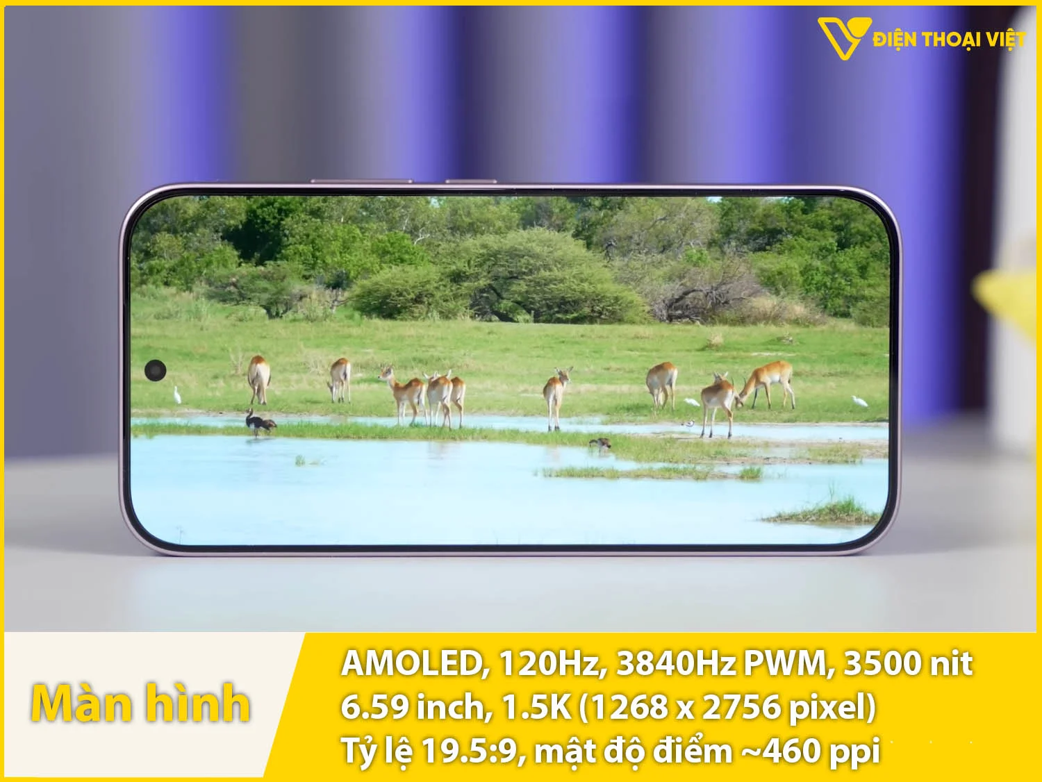 AMOLED 6,59 inch - 120Hz - 3500 nit