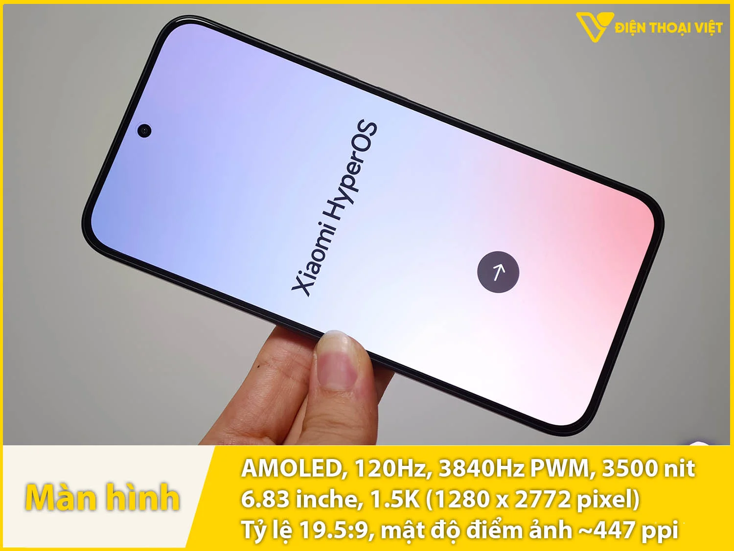 Màn hình AMOLED 6,83 inch - 1.5K - 3500 nit