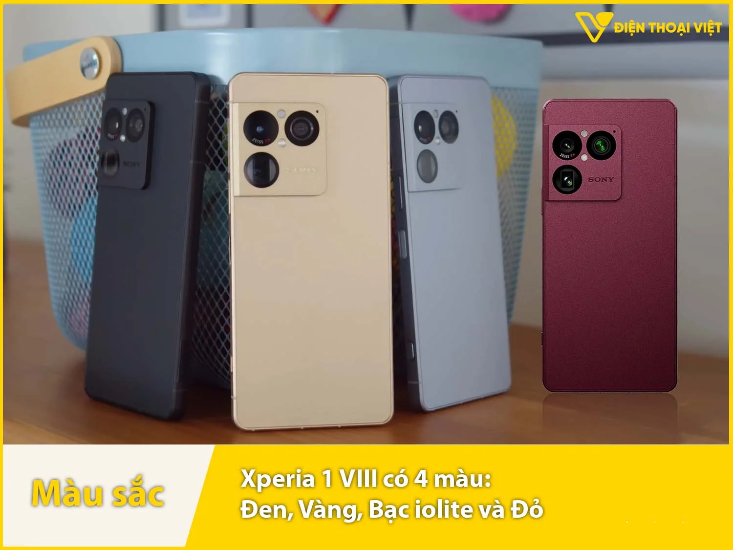 Xperia 1 VIII cung cấp 4 phiên bản màu sắc