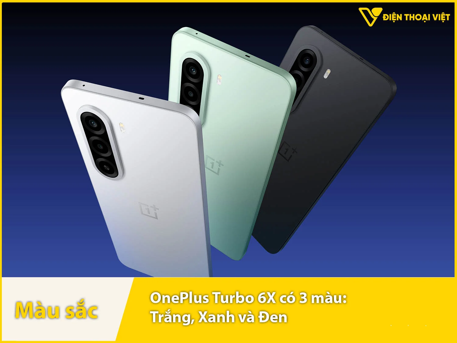 Turbo 6X mang đến 3 phiên bản màu sắc rất bắt mắt, giúp người dùng dễ dàng thể hiện cá tính riêng: Xanh, Đen và Trắng