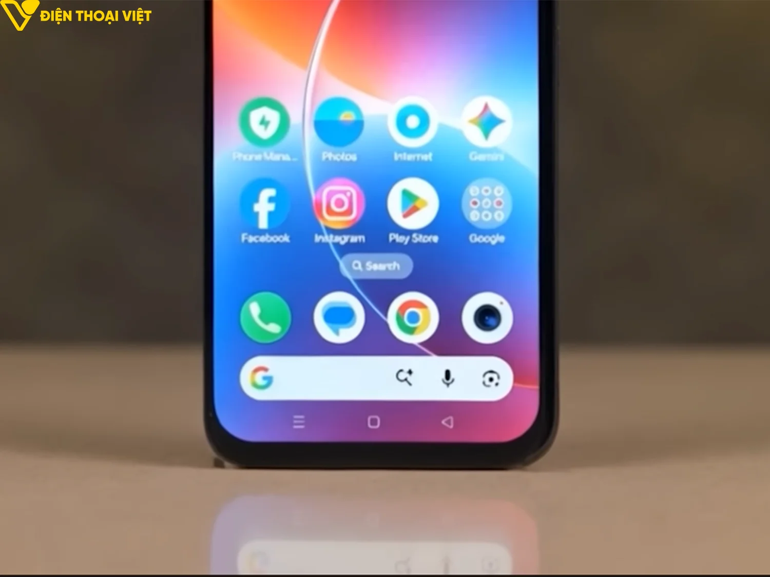 Viền cằm bên dưới còn hơi dày