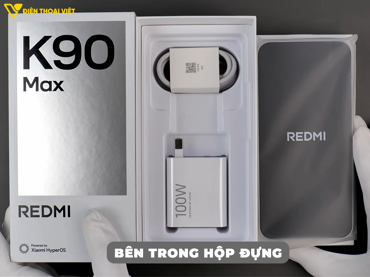 Bên trong hộp đựng REDMI K90 Max