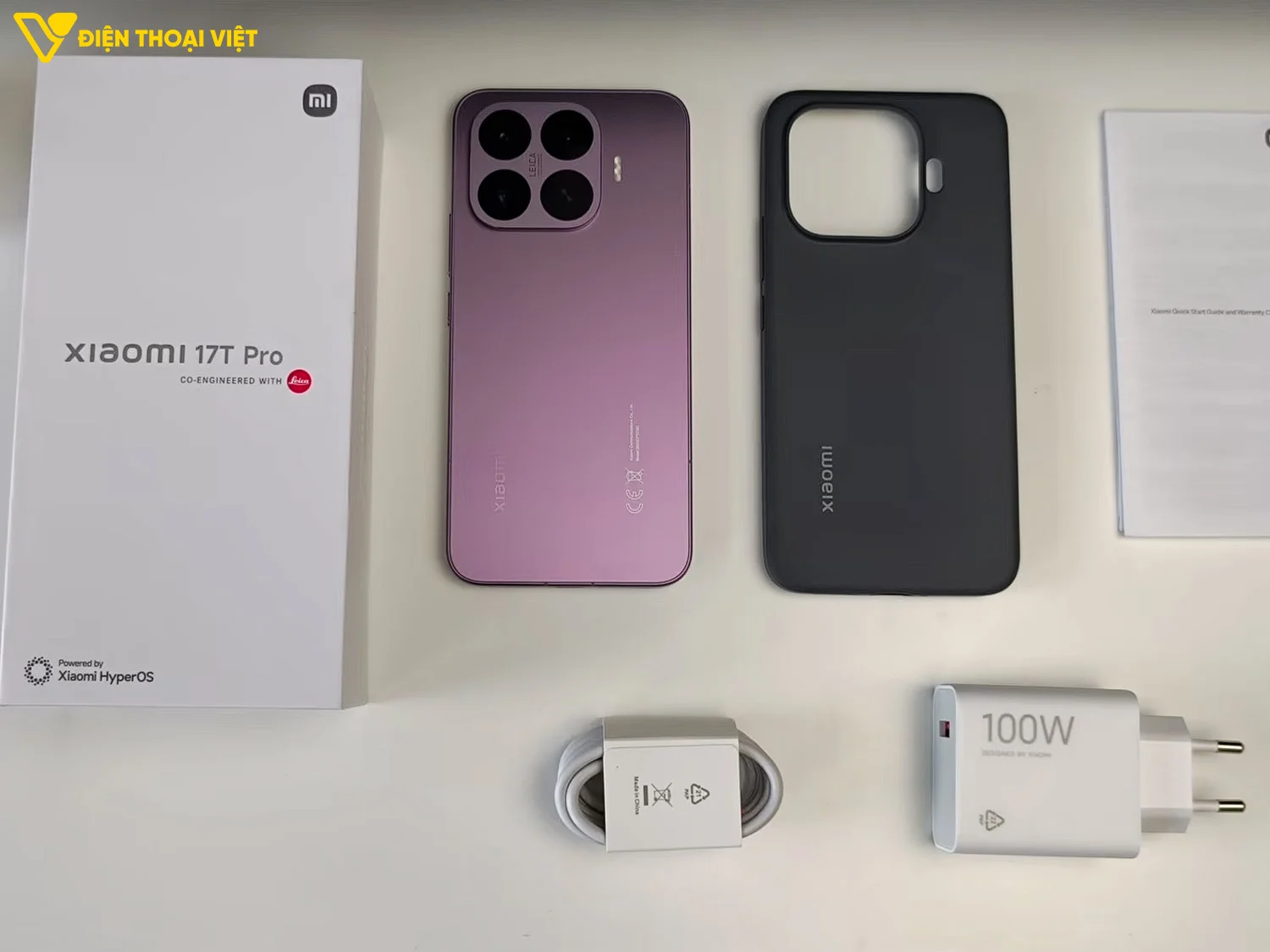 Phụ kiện bên trong hộp đựng Xiaomi 17T Pro