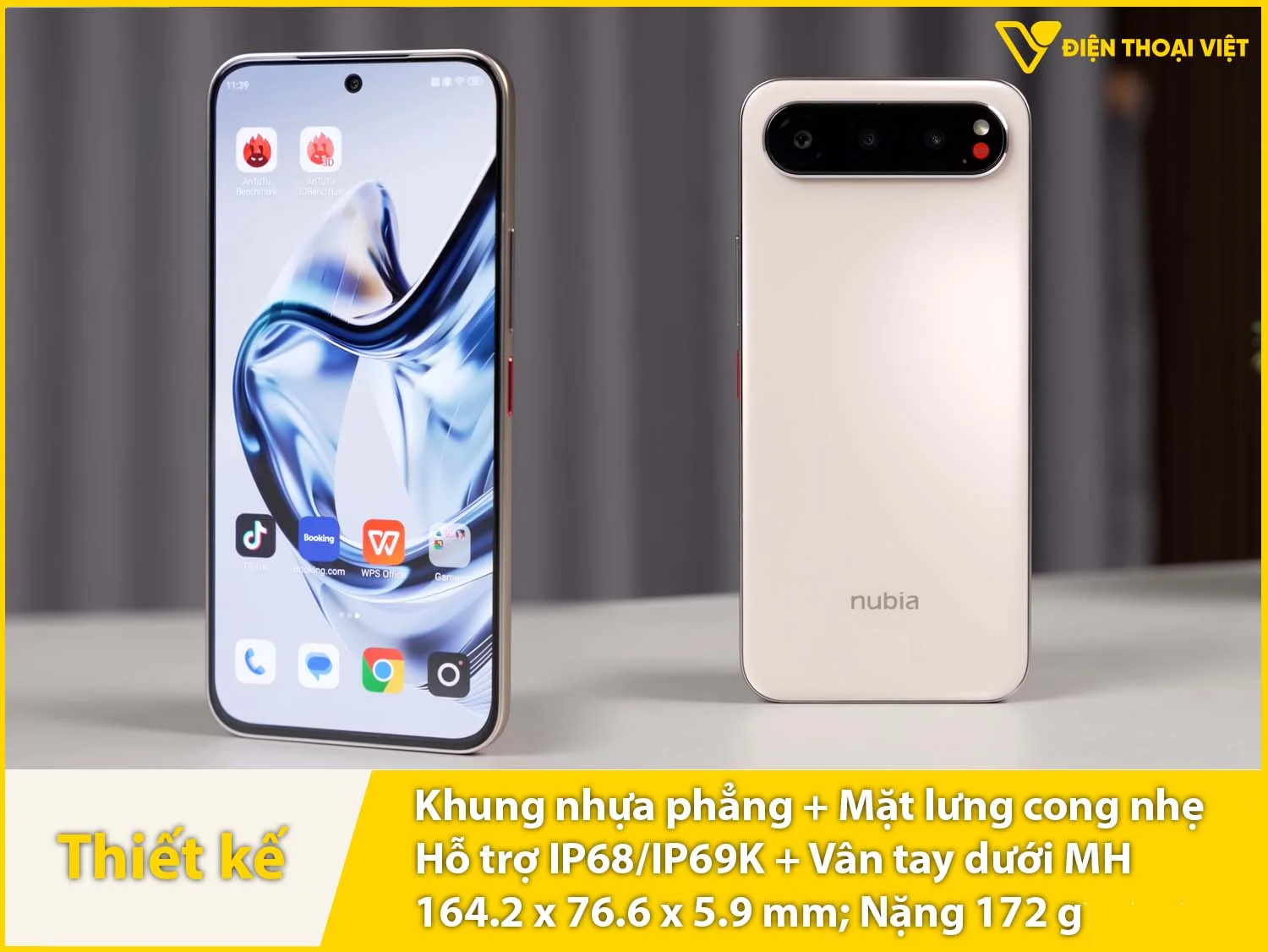 Thiết kế siêu mỏng, cụm camera lạ mắt, IP68/IP69K