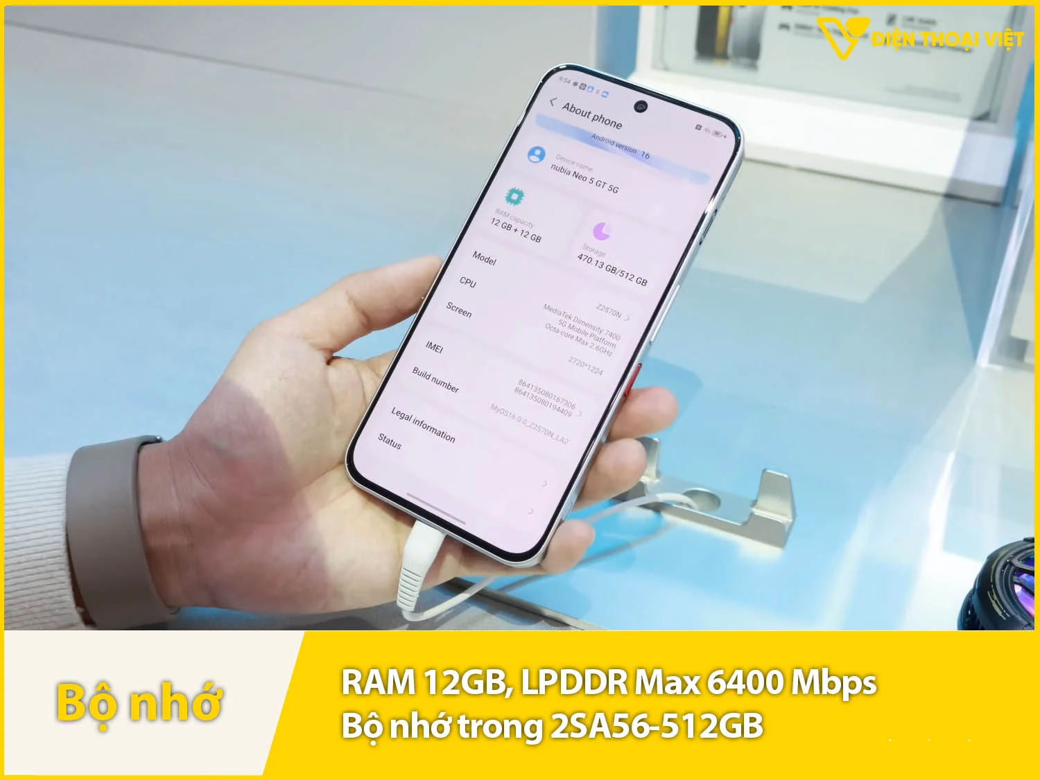 RAM 12GB & Bộ nhớ trong 256-512GB