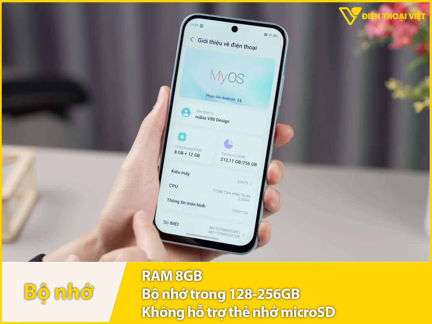 RAM 8 & Bộ nhớ trong 128-256GB