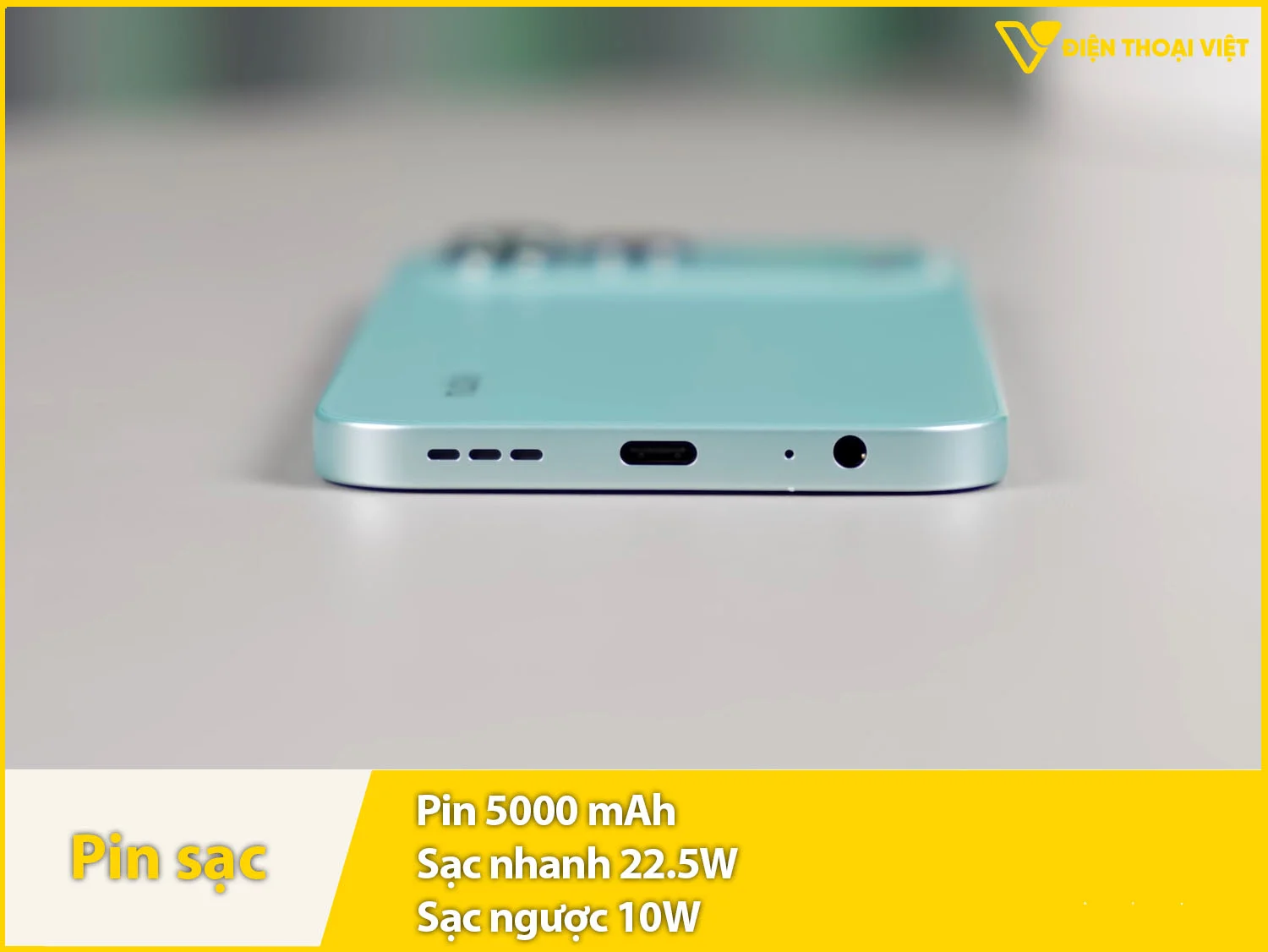 Pin 5000mAh & Sạc 22.5W