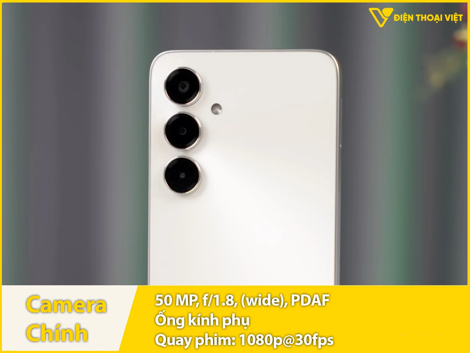 Camera sau 50MP + Ống kính phụ &