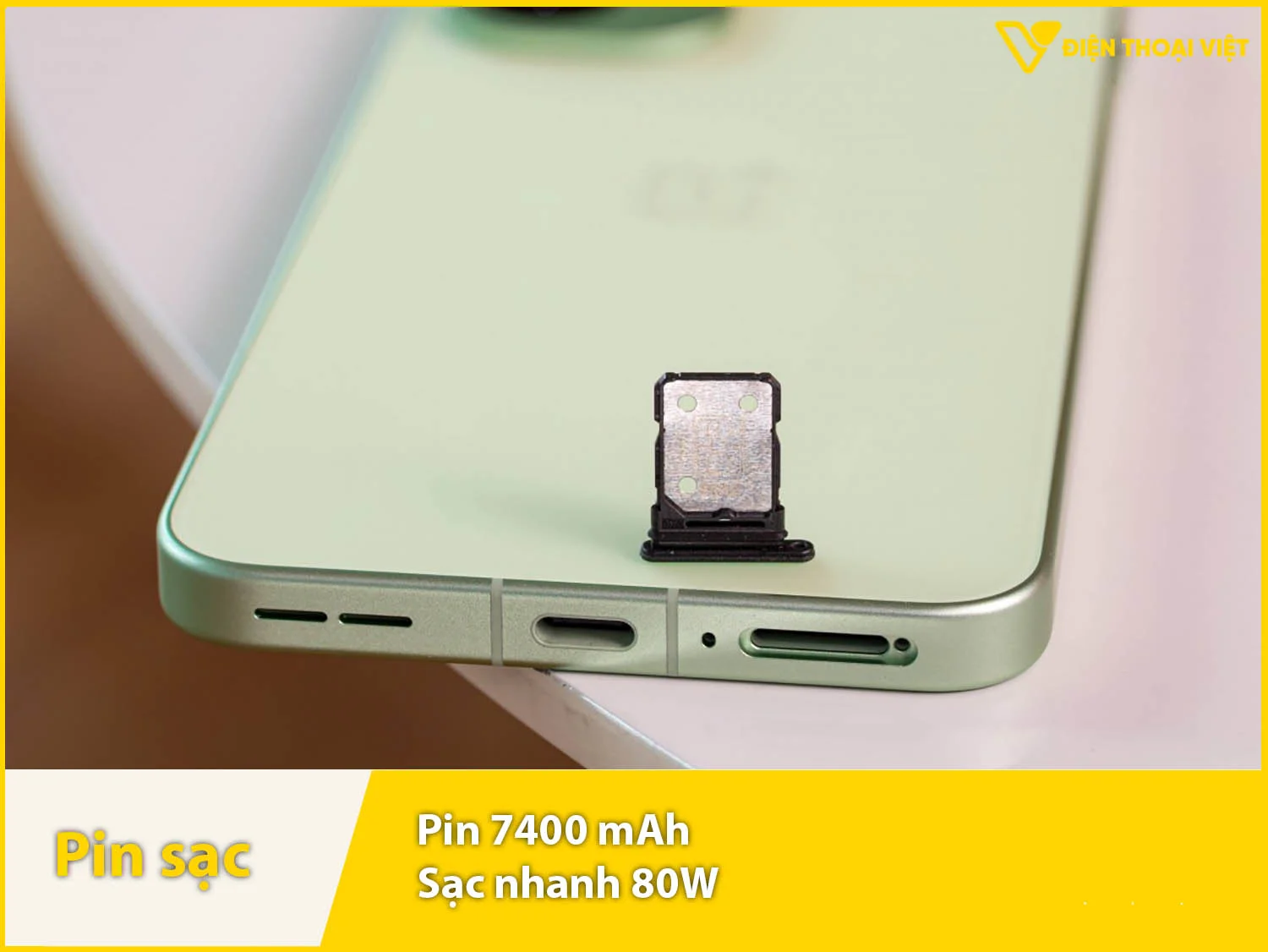 Pin 7400mAh - Dùng thoải mái 1-1,5 ngày