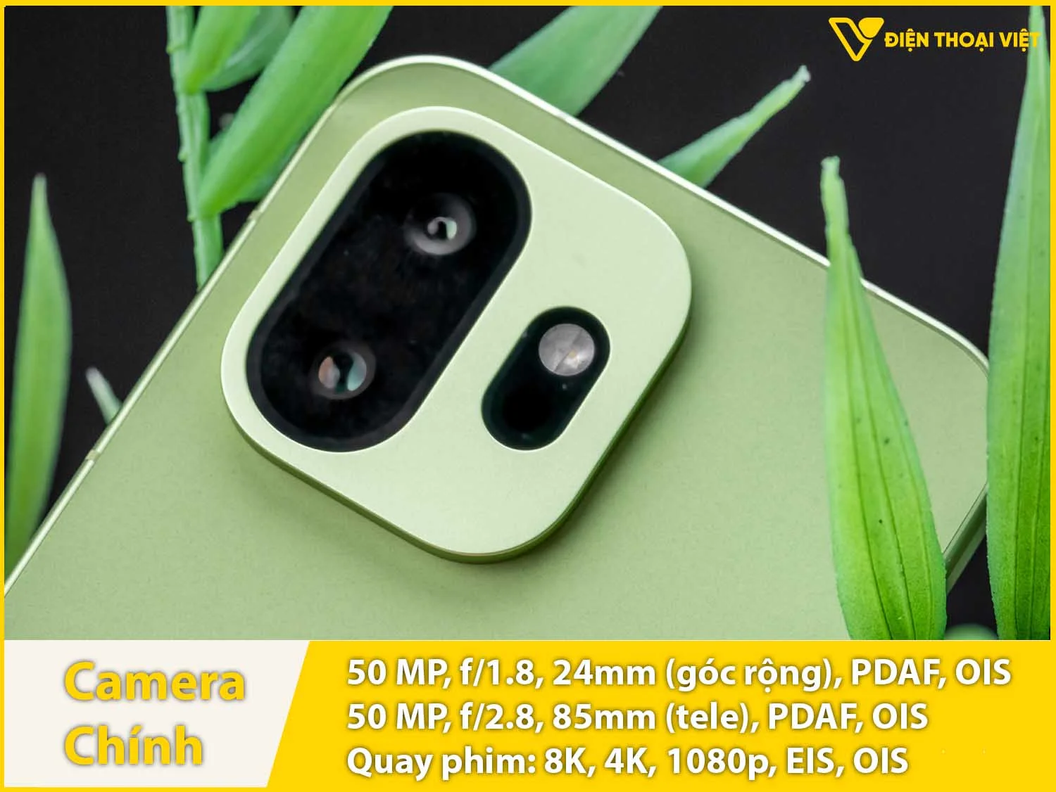 Camera chính 50MP - Tele 50MP & Quay phim 8K, 4K