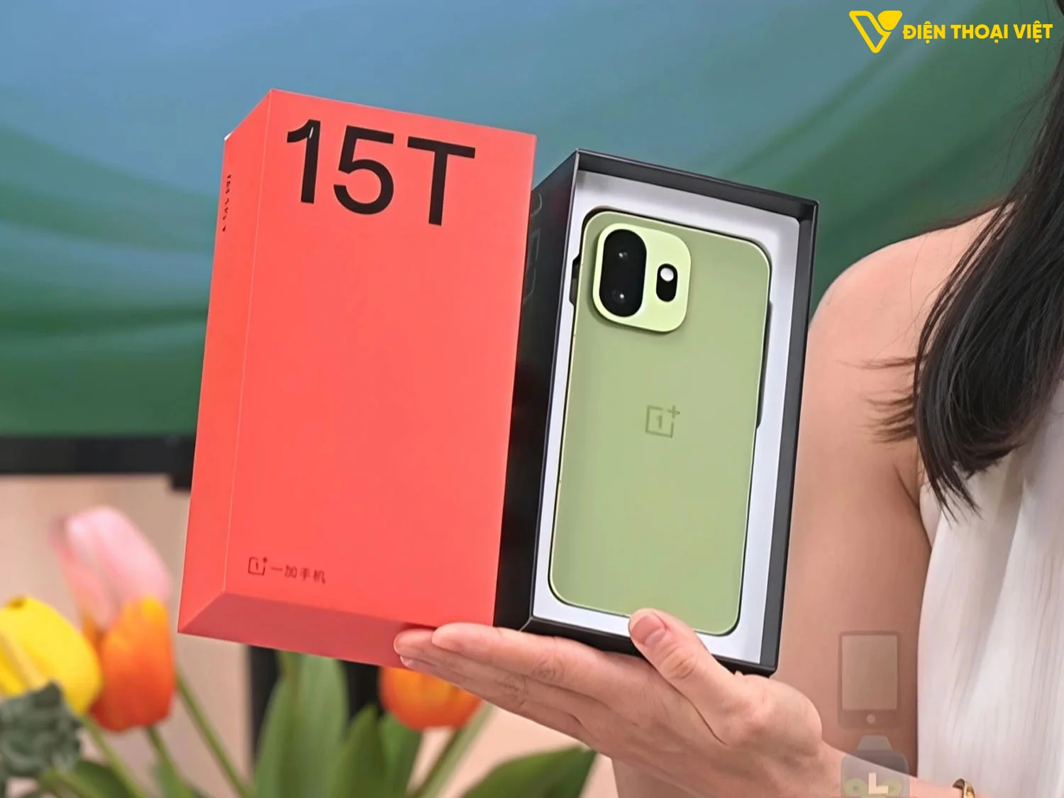 OnePlus 15T màu xanh