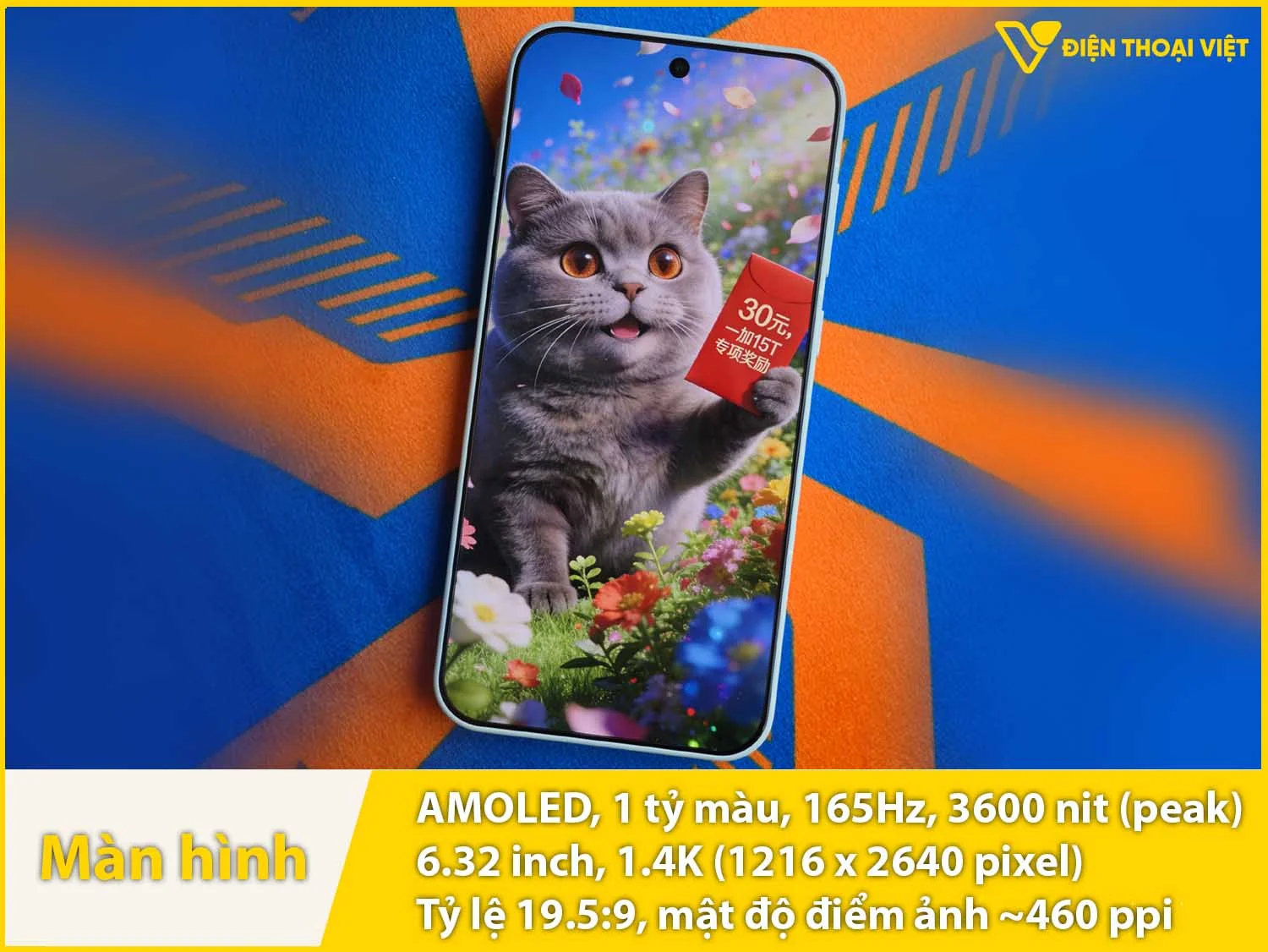 AMOLED 6.31 inch - 165Hz - 3600 nit