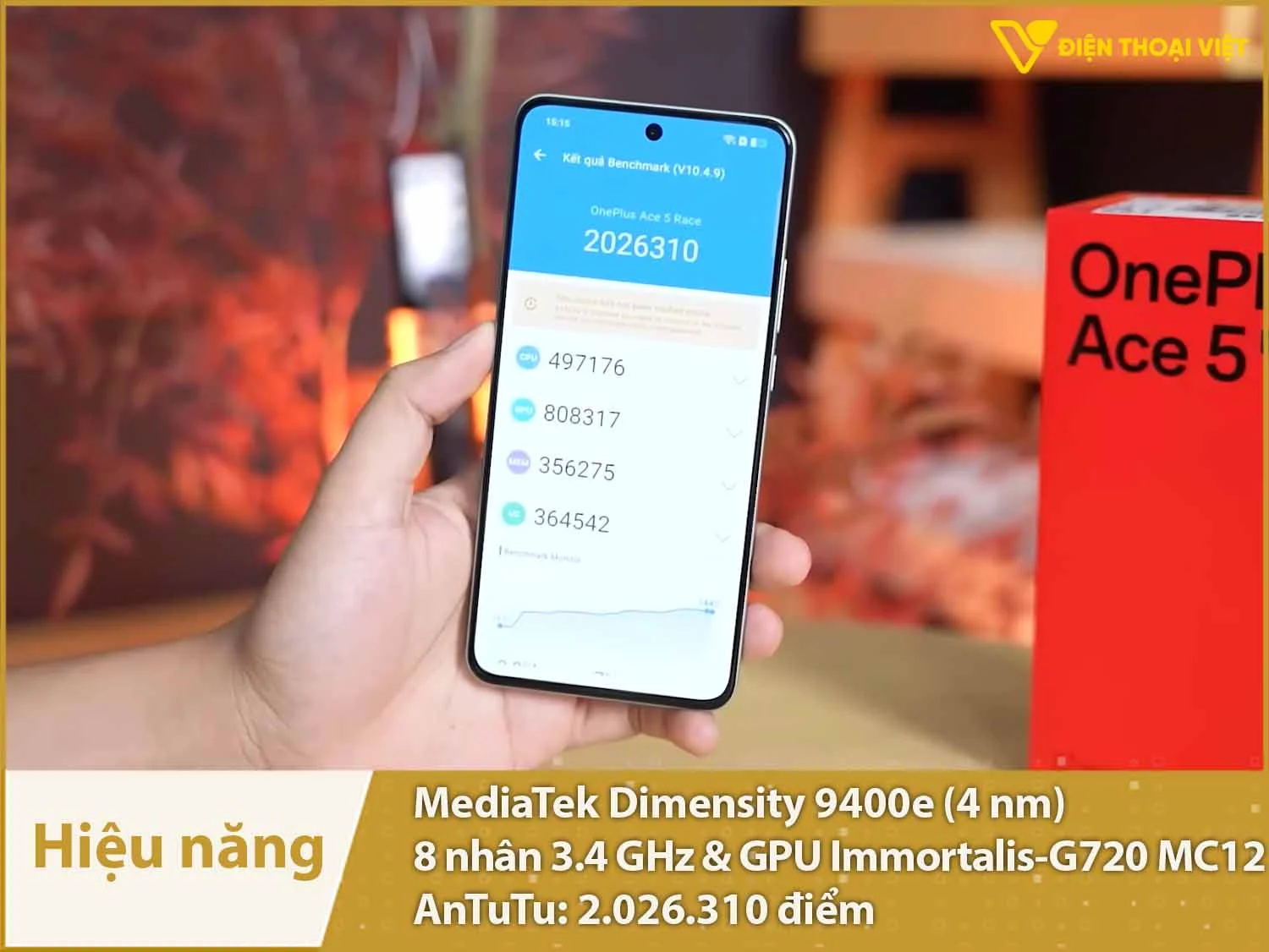 Hiệu năng mạnh vô địch tầm giá với 2.026.310 điểm AnTuTu