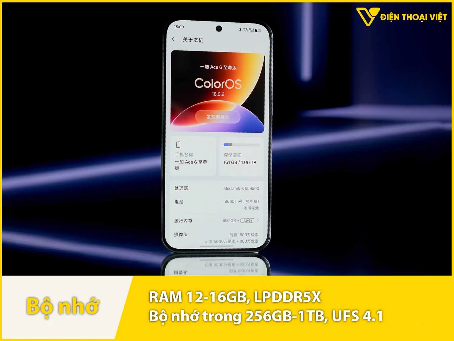 RAM 12-16GB & Bộ nhớ trong 256GB-1TB