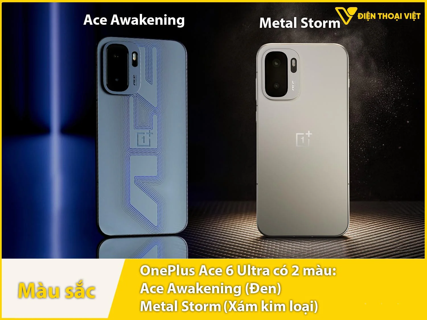 OnePlus Ace 6 Ultra cung cấp 2 tùy chọn màu sắc