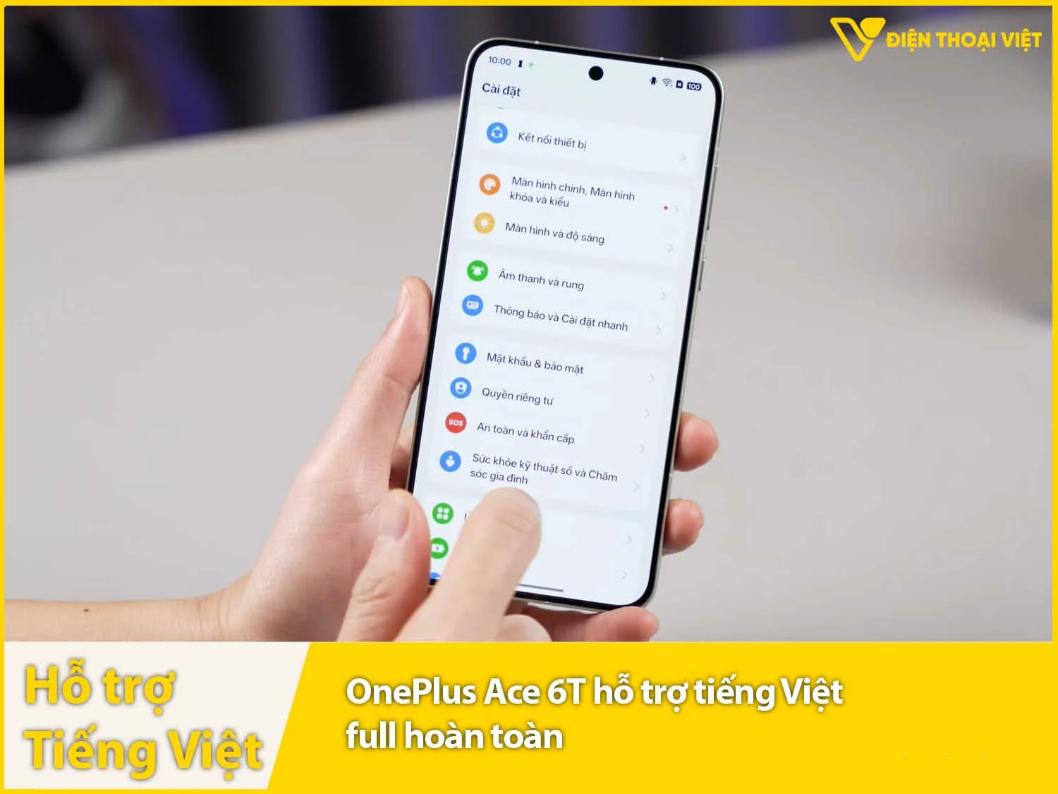 OnePlus Ace 6T có tiếng Việt