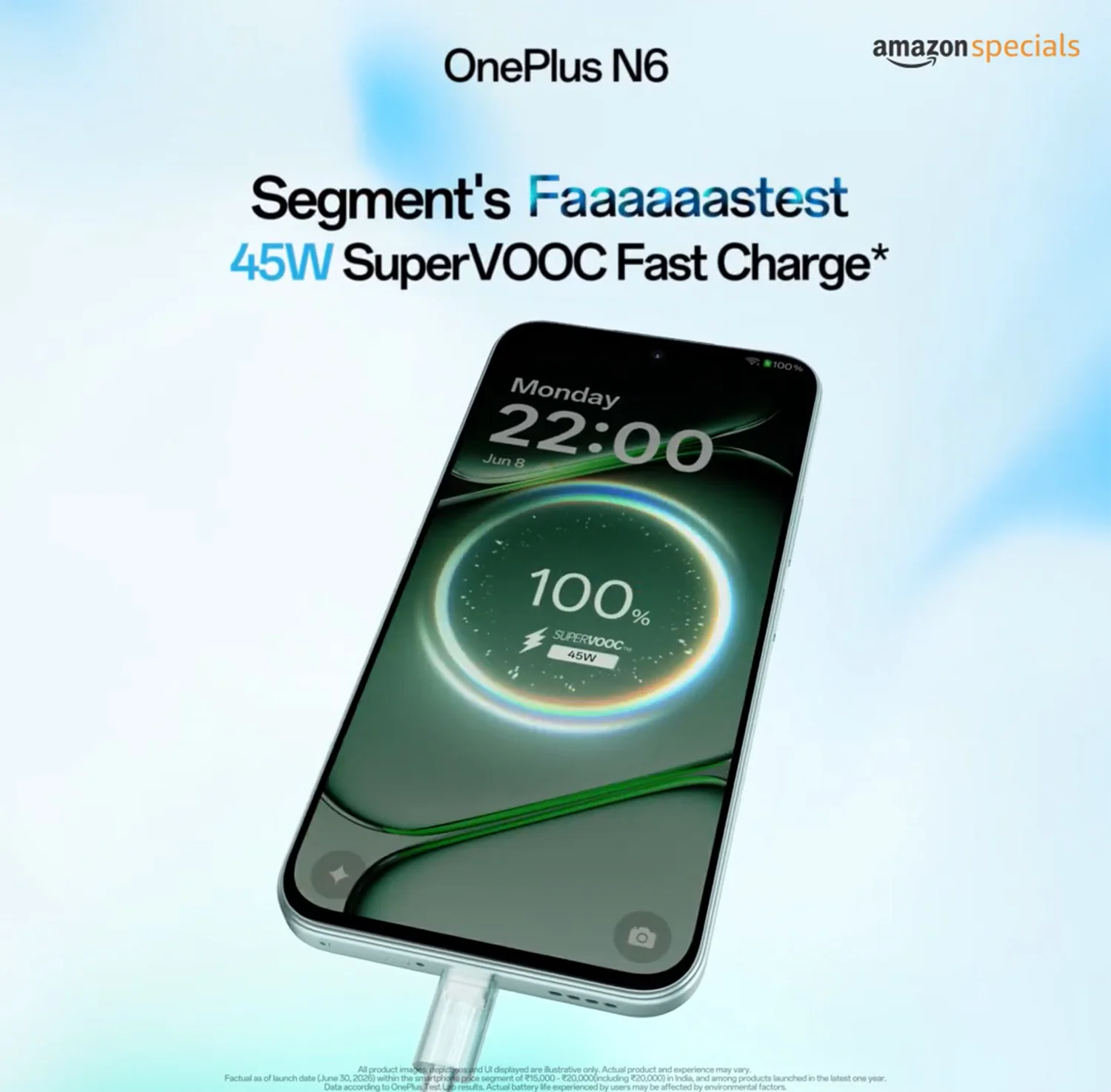 OnePlus N6 hỗ trợ sạc nhanh SuperVOOC 45W