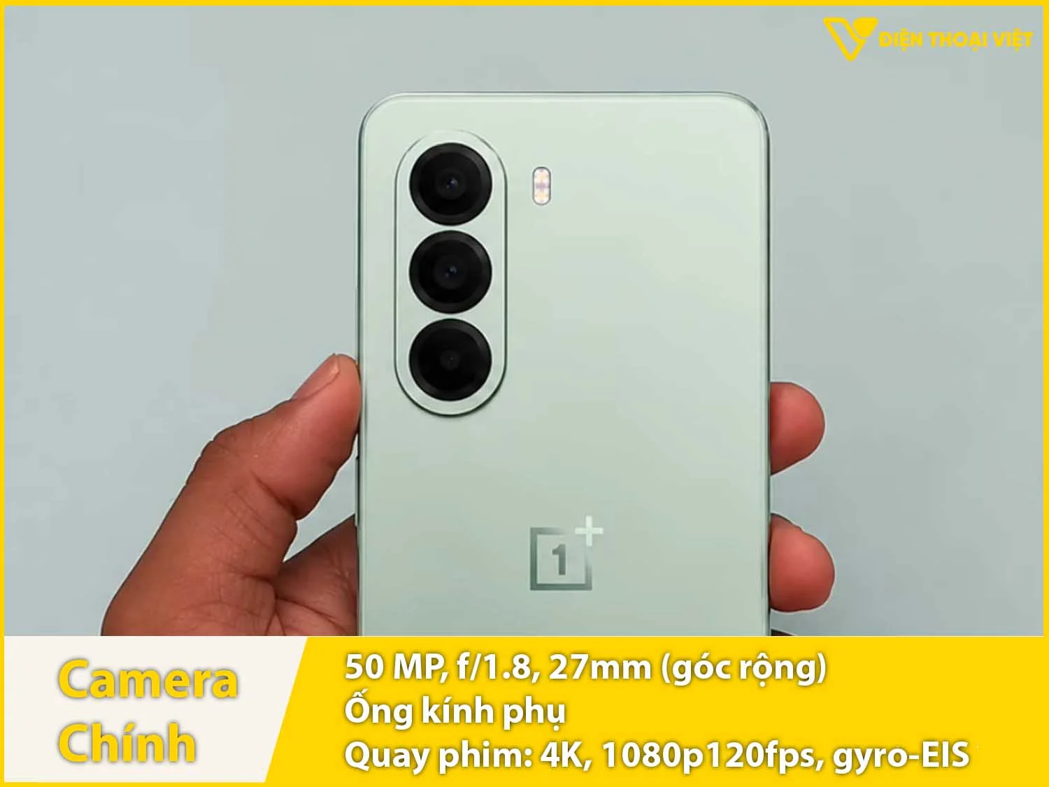 Camera sau 50MP + Cảm biến phụ & Quay phim 4K