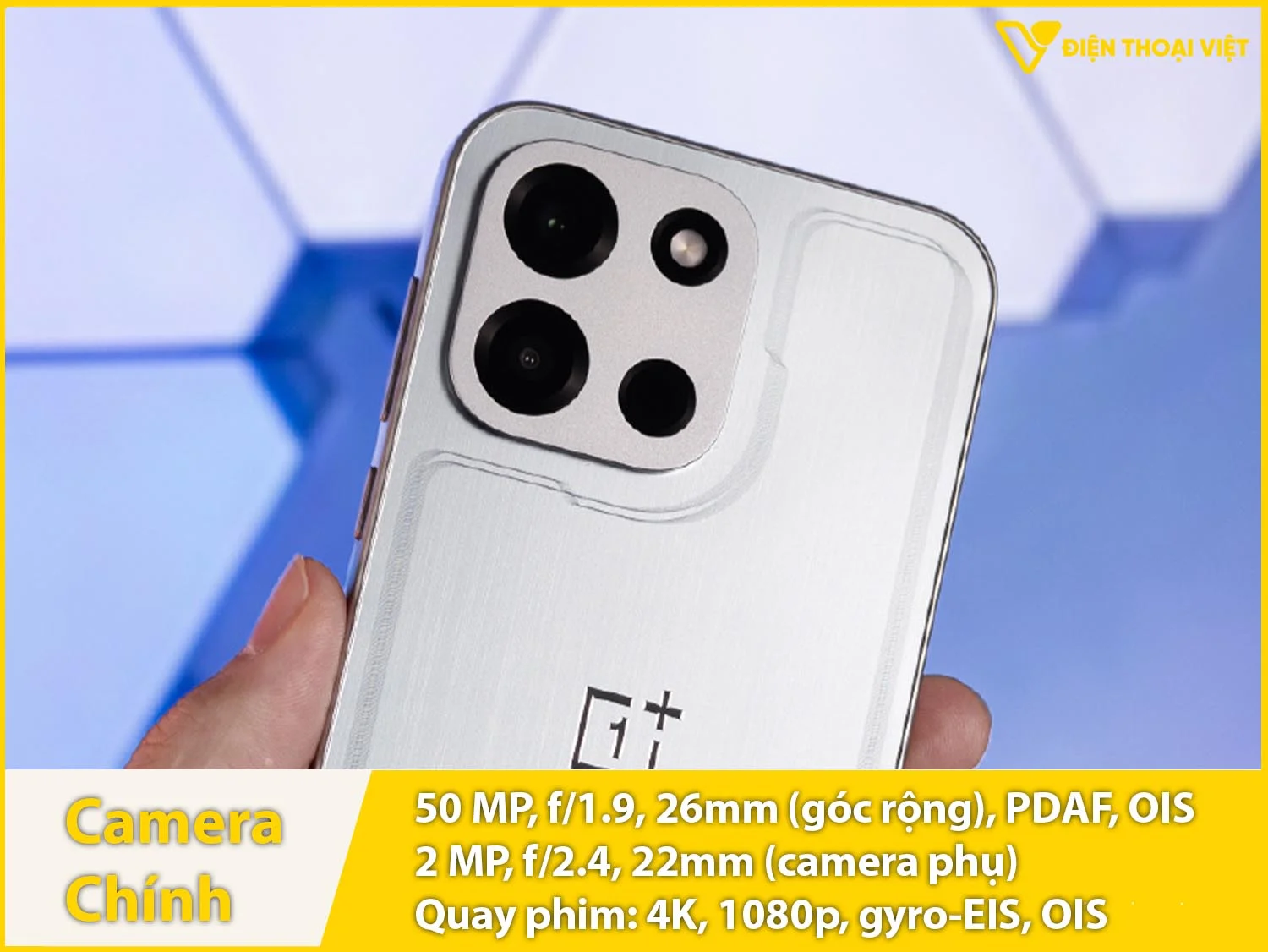 Camera chính 50MP & Quay phim 4K