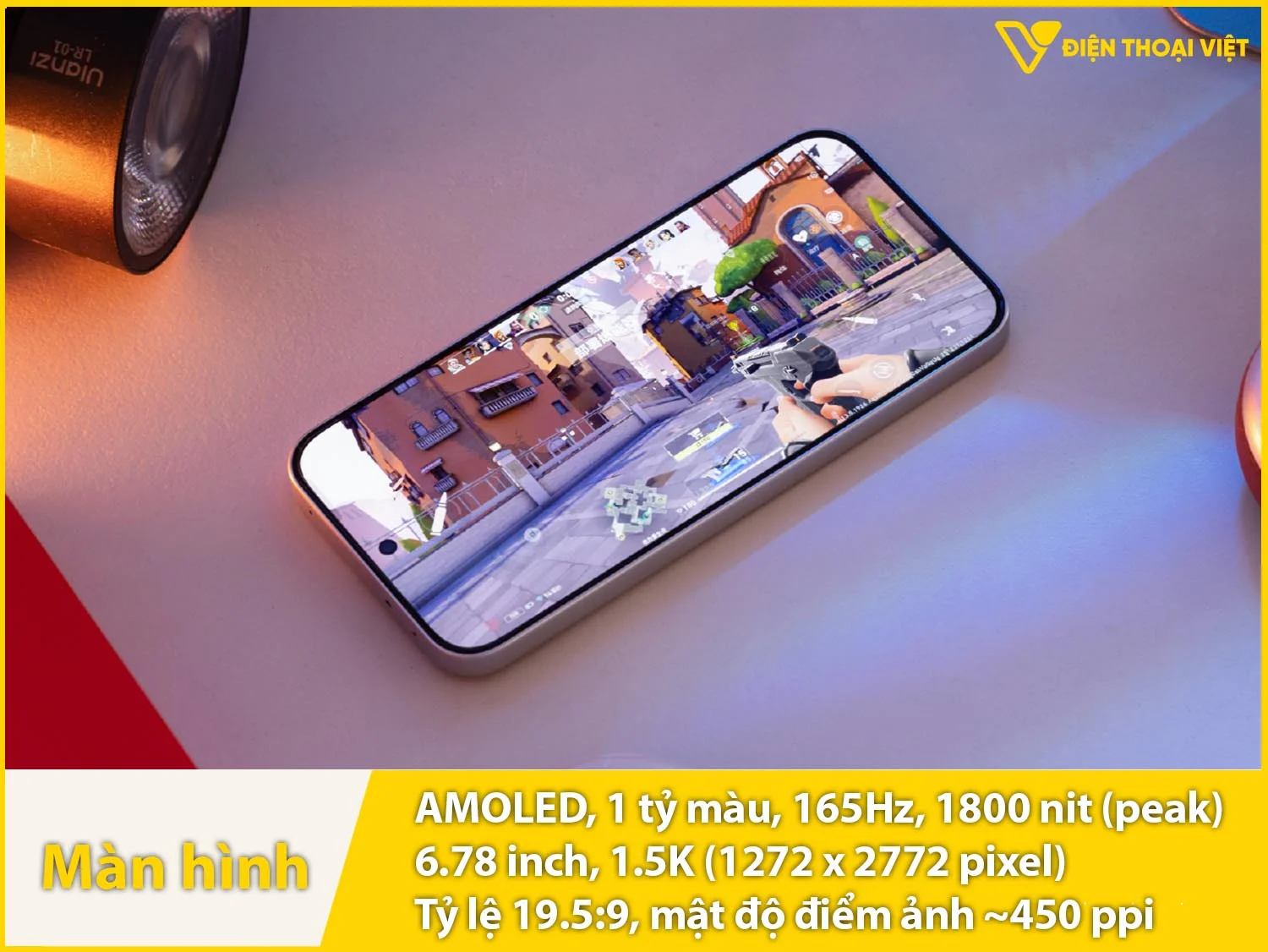 Màn hình AMOLED 165Hz