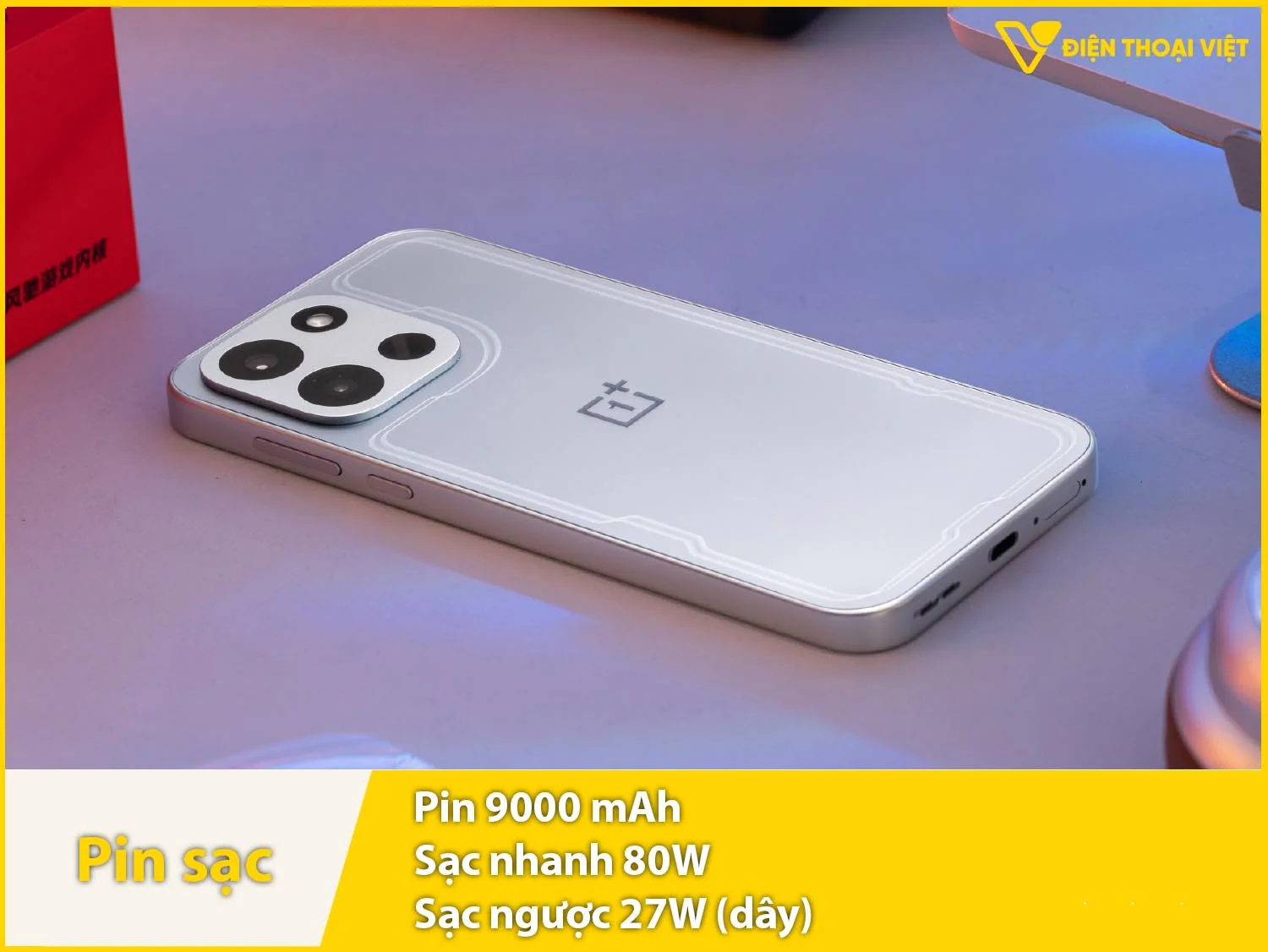 Pin 9000mAh & Sạc nhanh 80