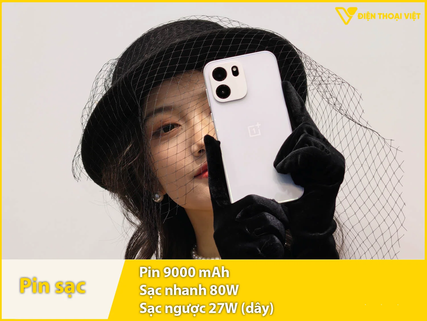 Pin 9000mAh siêu trâu & Sạc nhanh 80W