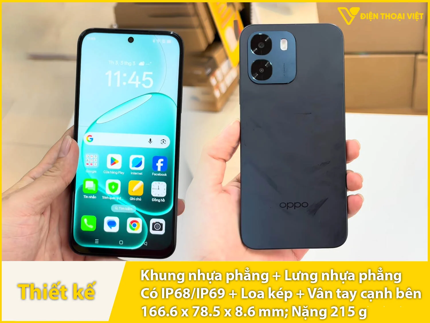 Khung nhựa phẳng & 2 mặt trước sau phẳng