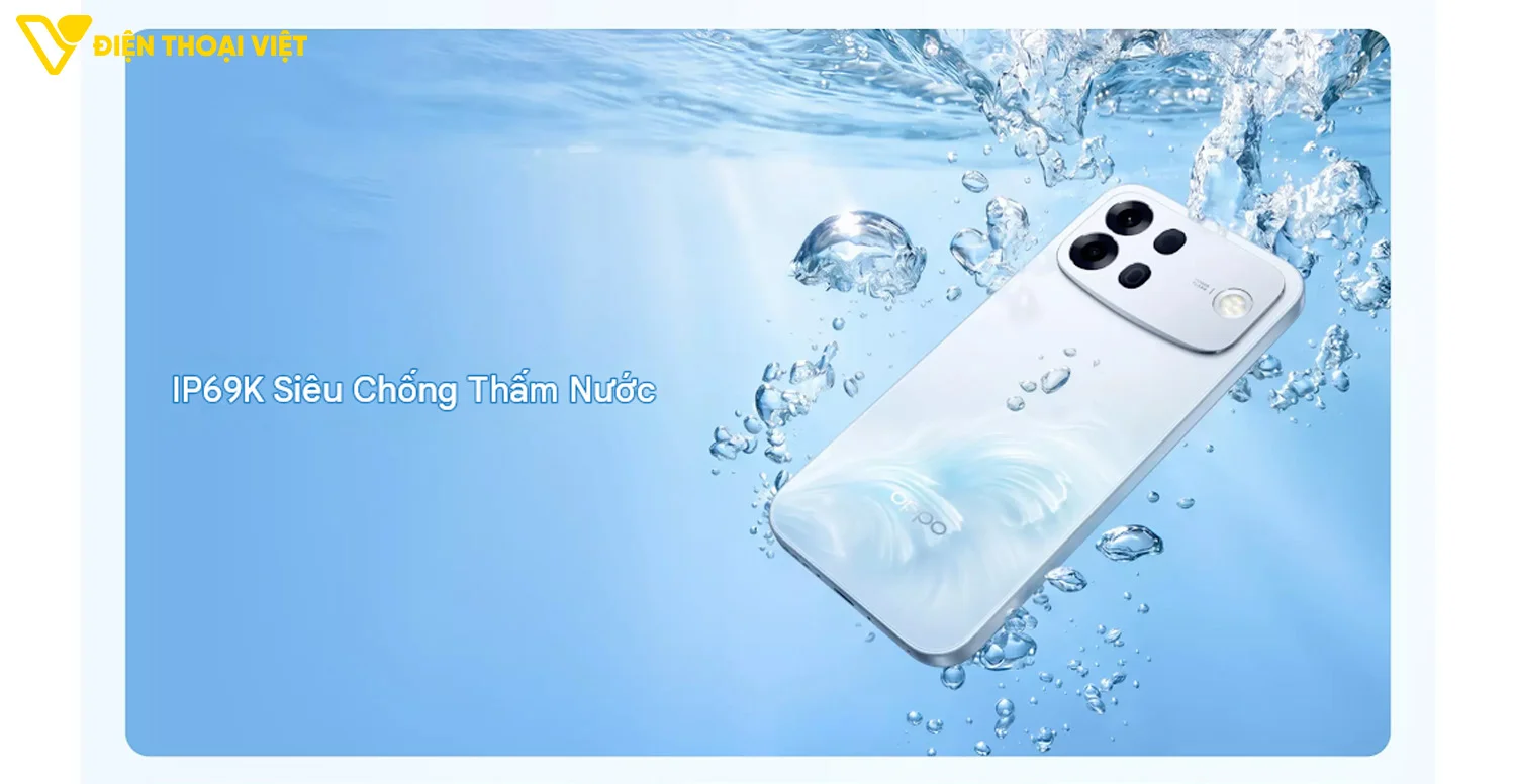 Kháng nước và bụi IP69K của OPPO A7 Pro Max