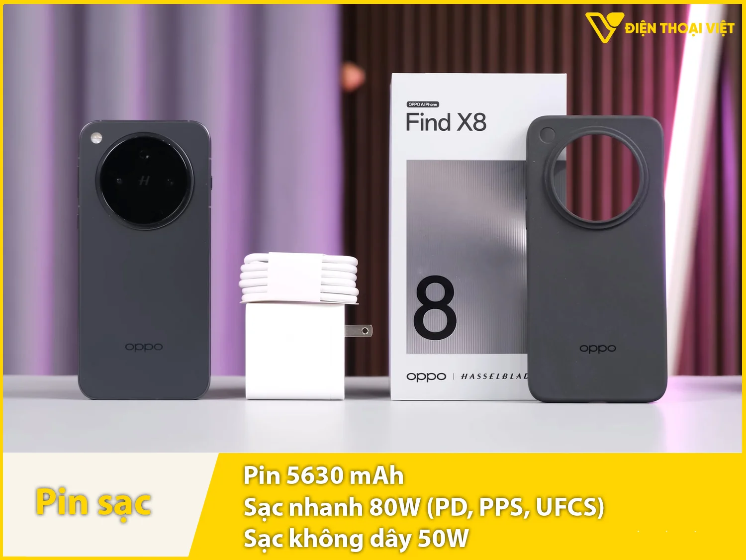 Pin 5630mAh sử dụng thoải mái & Sạc dây 80W, không dây 50W