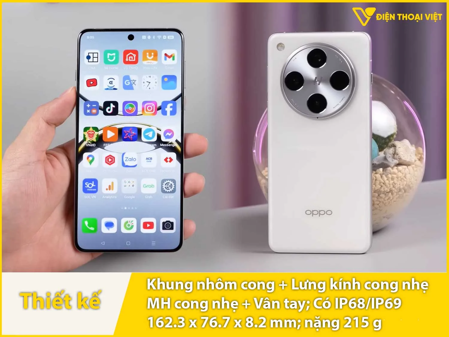 Thiết kế cong nhẹ sang trọng, đẳng cấp