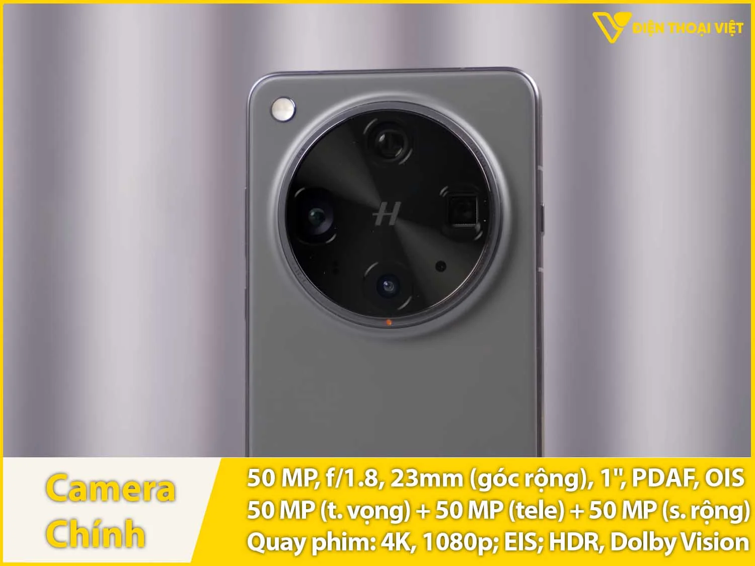 Camera 50MP 1 inch & Quay video 4K