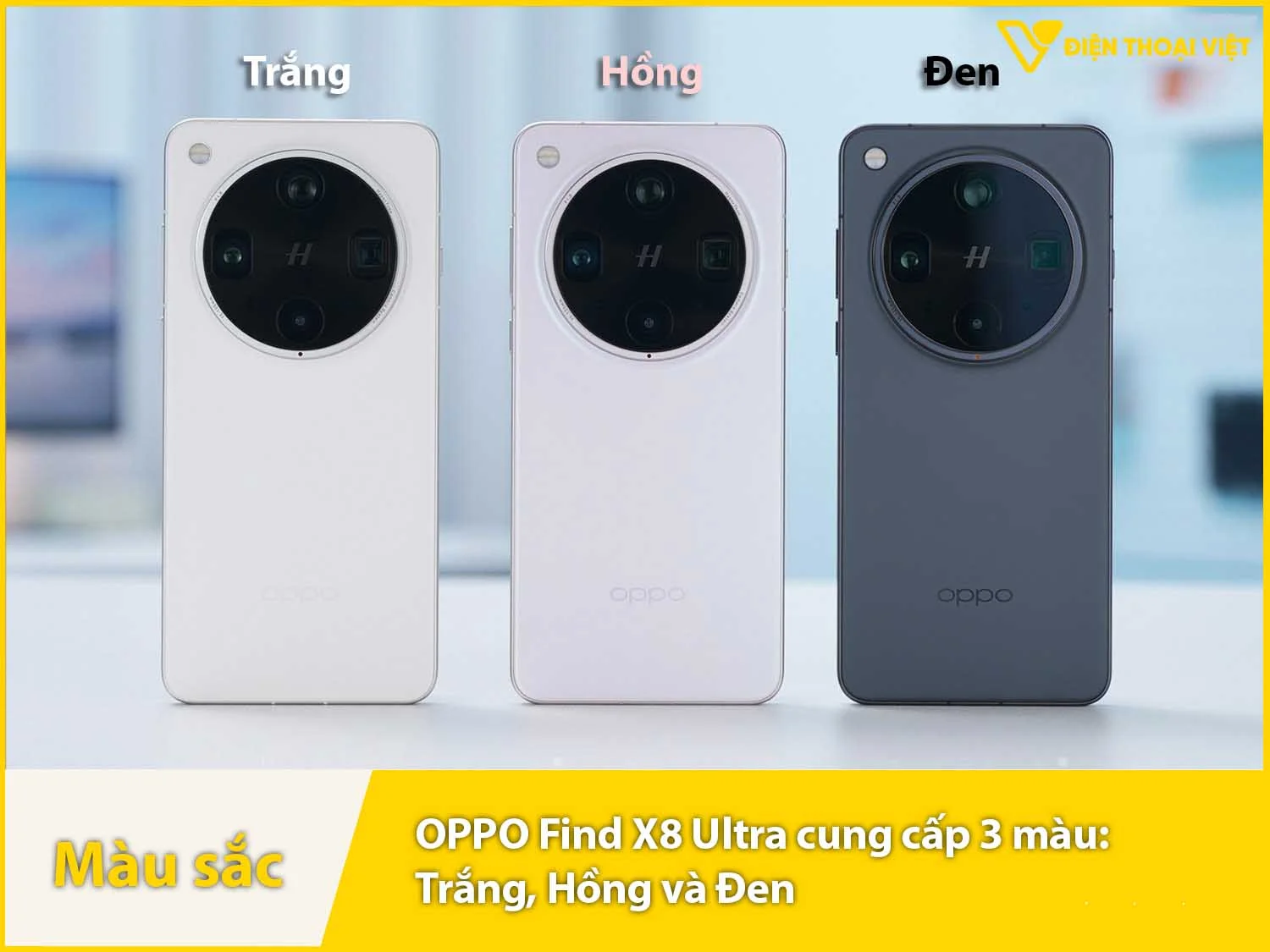 Find X8 Ultra cung cấp 3 màu sắc lựa chọn