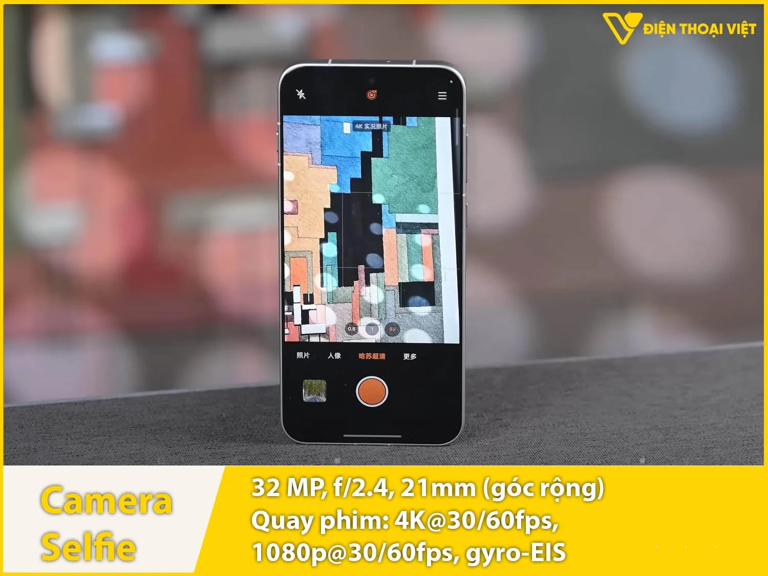 Camera selfie 32MP & Quay phim 4K