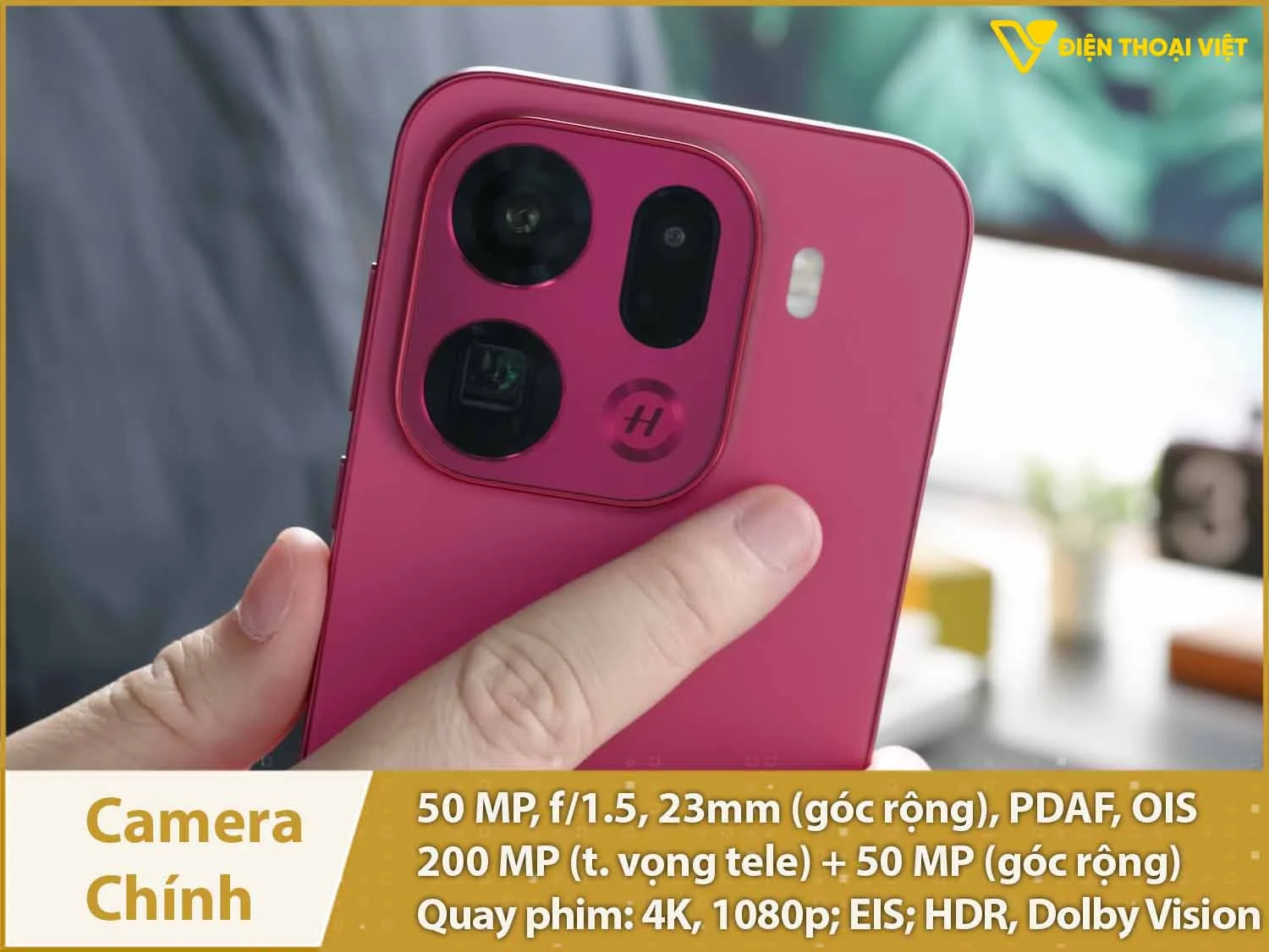 Camera 50MP; tele 200MP & Quay phim 4K