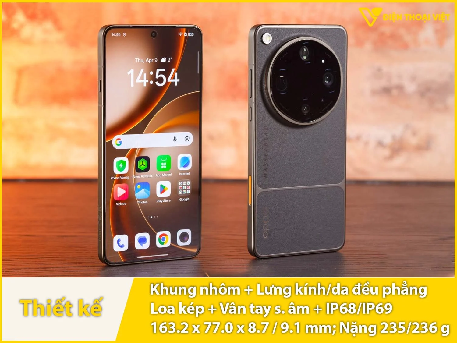 Thiết kế cao cấp, sang trọng có IP68/IP69