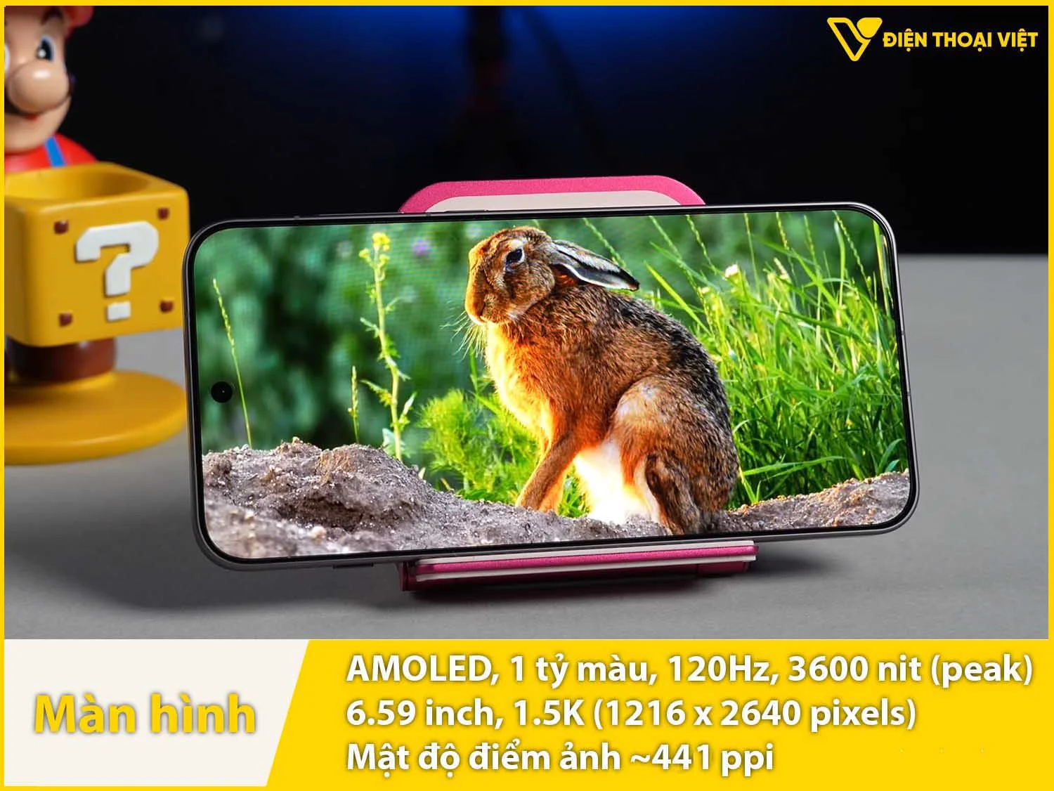 AMOLED 6,59 inch - 120Hz - 3600 nit
