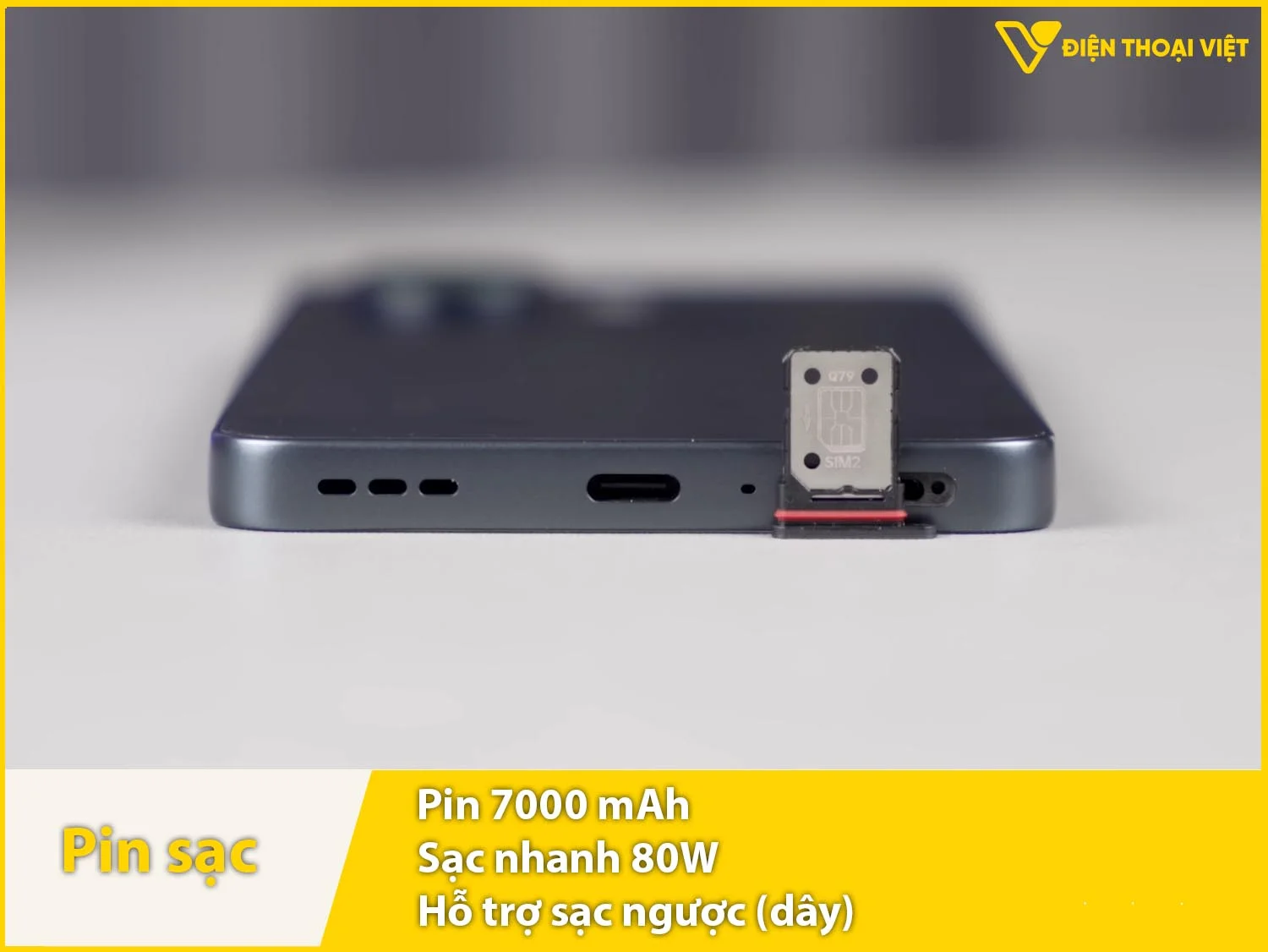 Pin 7000mAh & Sạc nhanh 80W