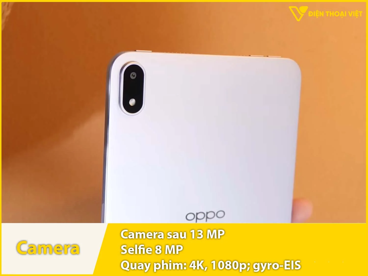 Camera 13MP, selfie 8MP & Quay video 4K
