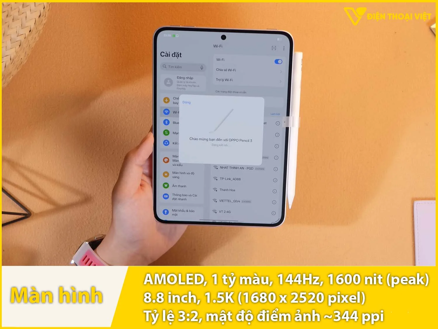 Màn hình AMOLED 144Hz sống động, mượt mà