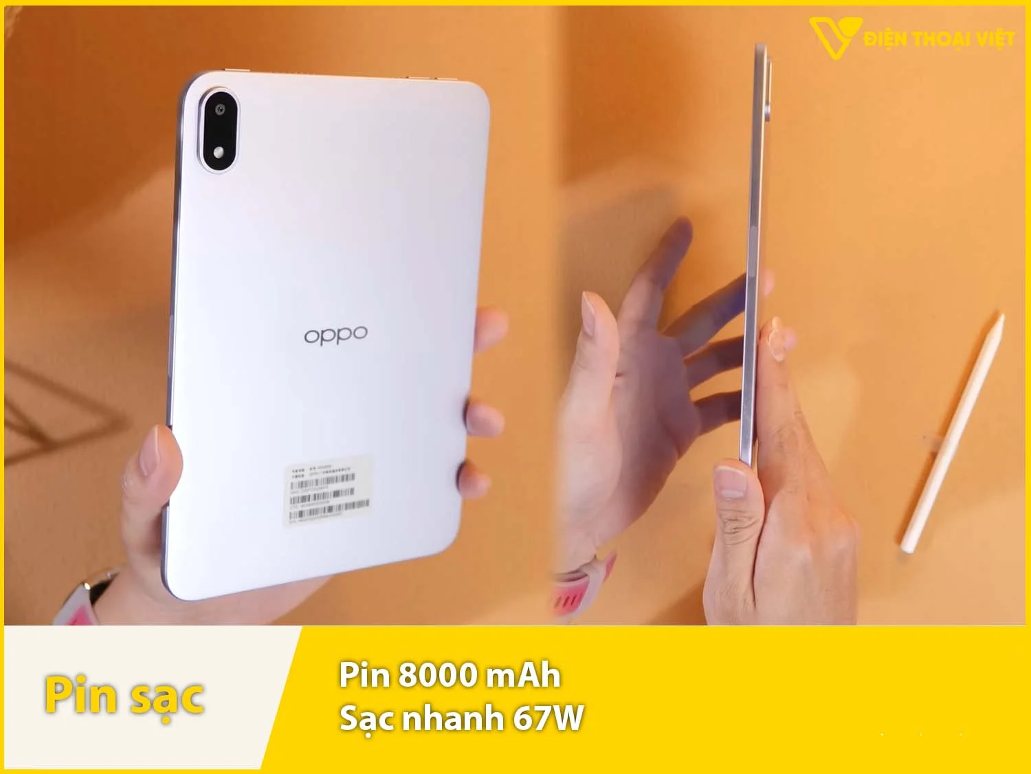 Pin 8000mAh & Sạc nhanh 67W