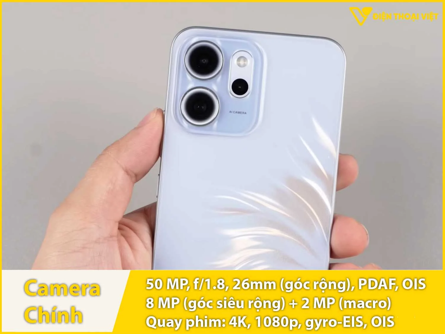 Camera AI 50M & Quay phim 4K