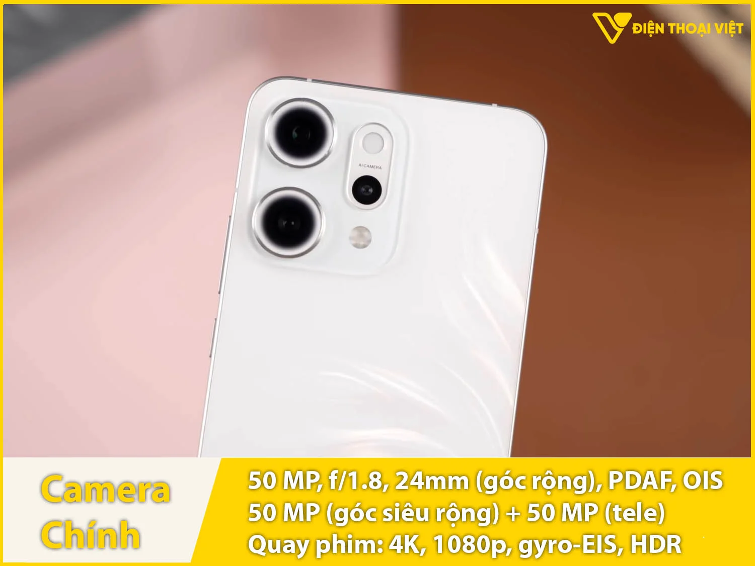 Ba camera 50MP & Quay phim 4K