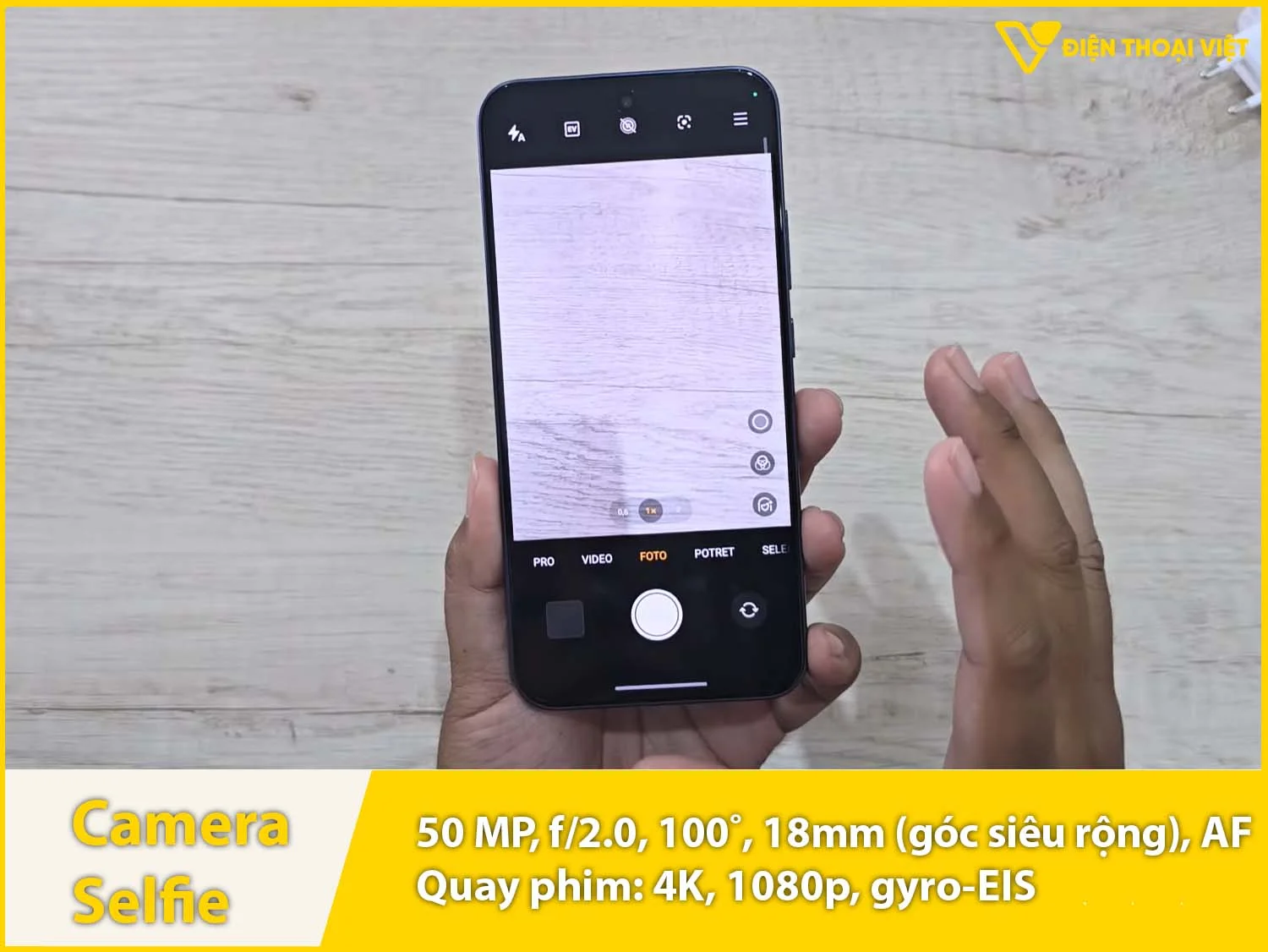 Camera selfie 50MP & Quay phim 4K