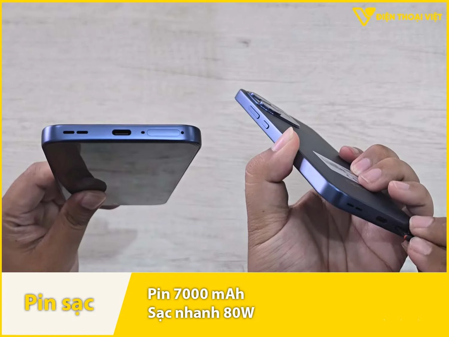 Pin siêu khủng 7000mAh & Sạc nhanh 80W