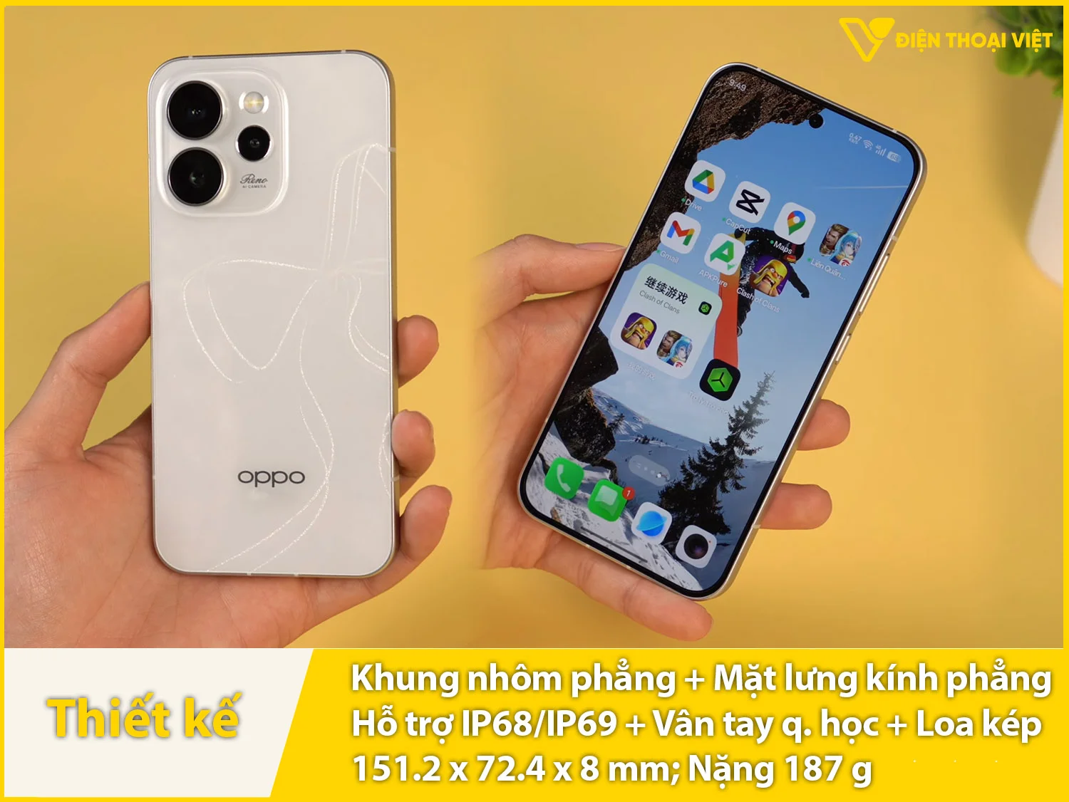 Thiết kế nhỏ gọn, sang chảnh có IP69