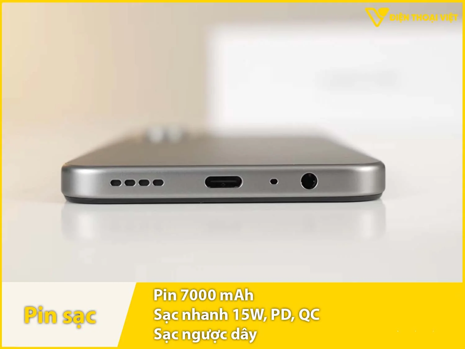 Pin 7000mAh & Sạc nhanh 15W