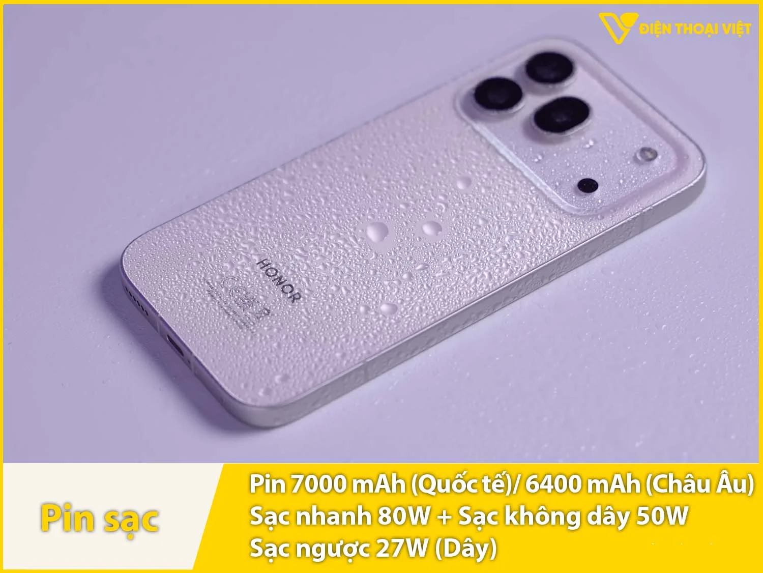 Pin 7000mAh & Sạc nhanh 80W