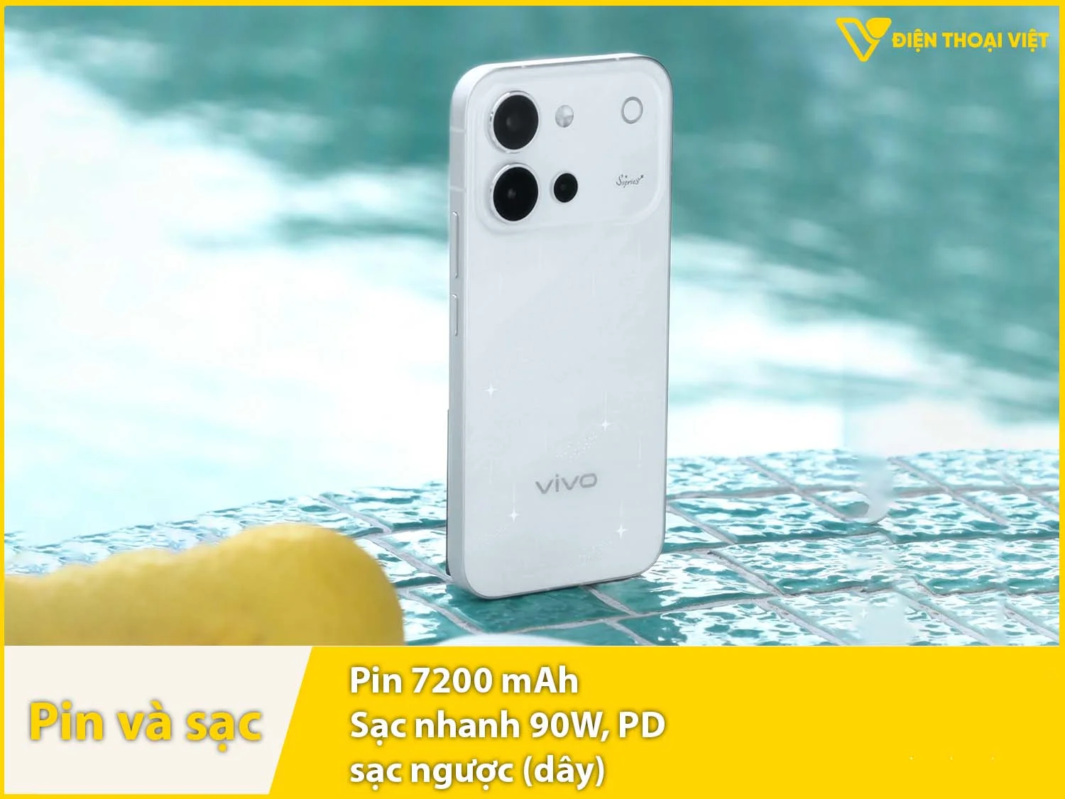 Vivo V60 có Pin 7200mAh & Sạc nhanh 90W